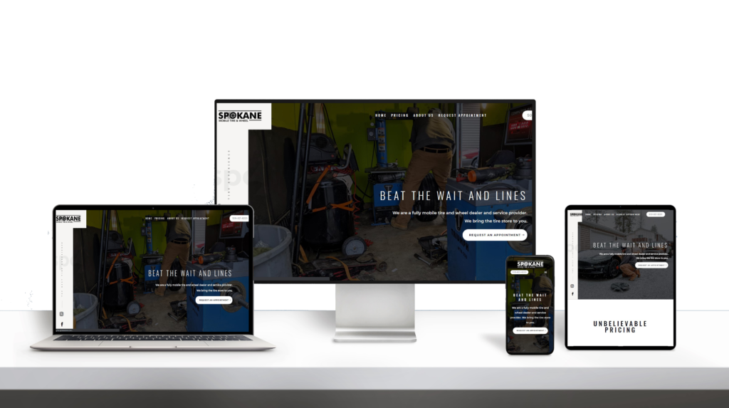Spokane Tire Wheel website responsive design